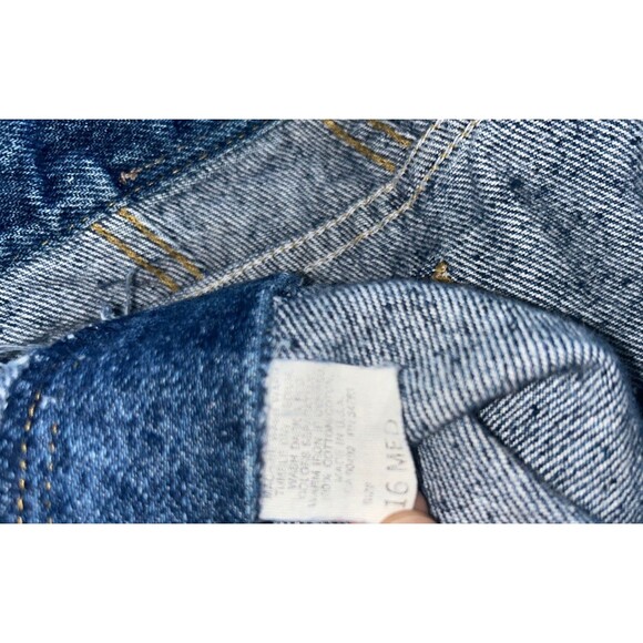 Women's 90's Vintage Lee High Rise Medium Wash Tapered Leg Jeans Size 16 Med - Picture 7 of 7